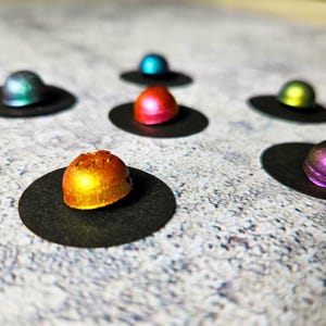 Acuarela camaleón BIG DOT de Misty Fall para decoración de uñas, muestra de pintura hecha a mano, accesorios artesanales de cuento de hadas, material para bullet journal, para colorear.