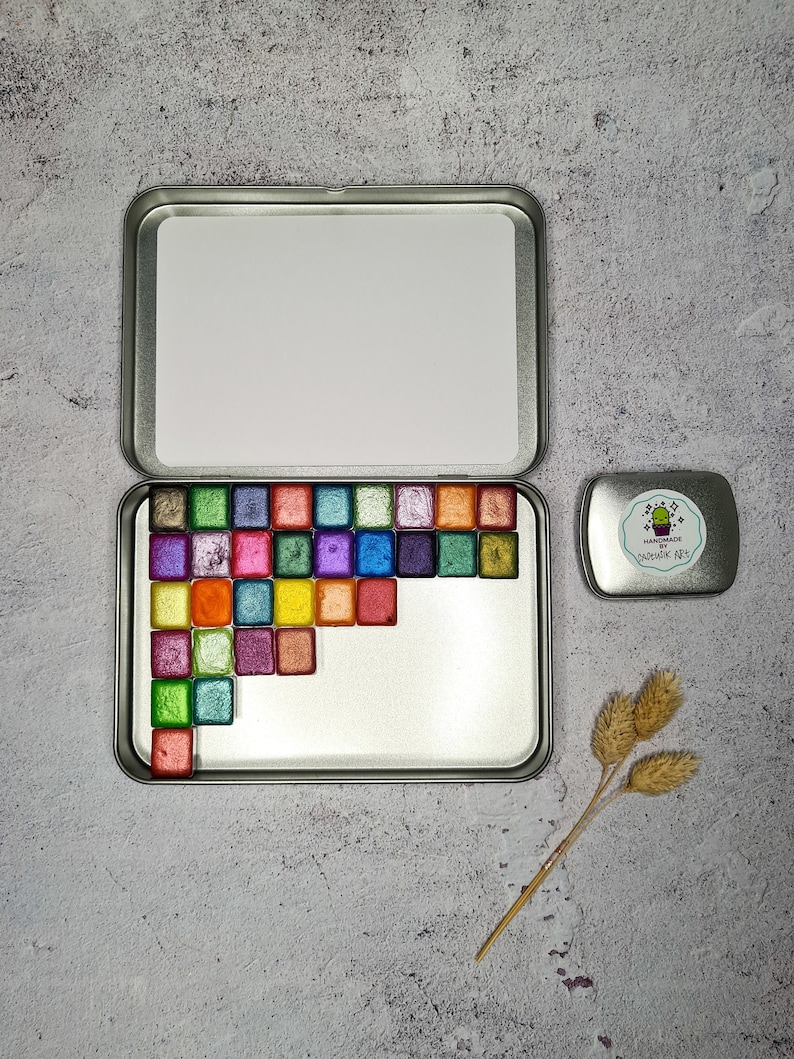 Empty A6 Metal Tin for Watercolour, Travel Palette Box to Art Supplie ...