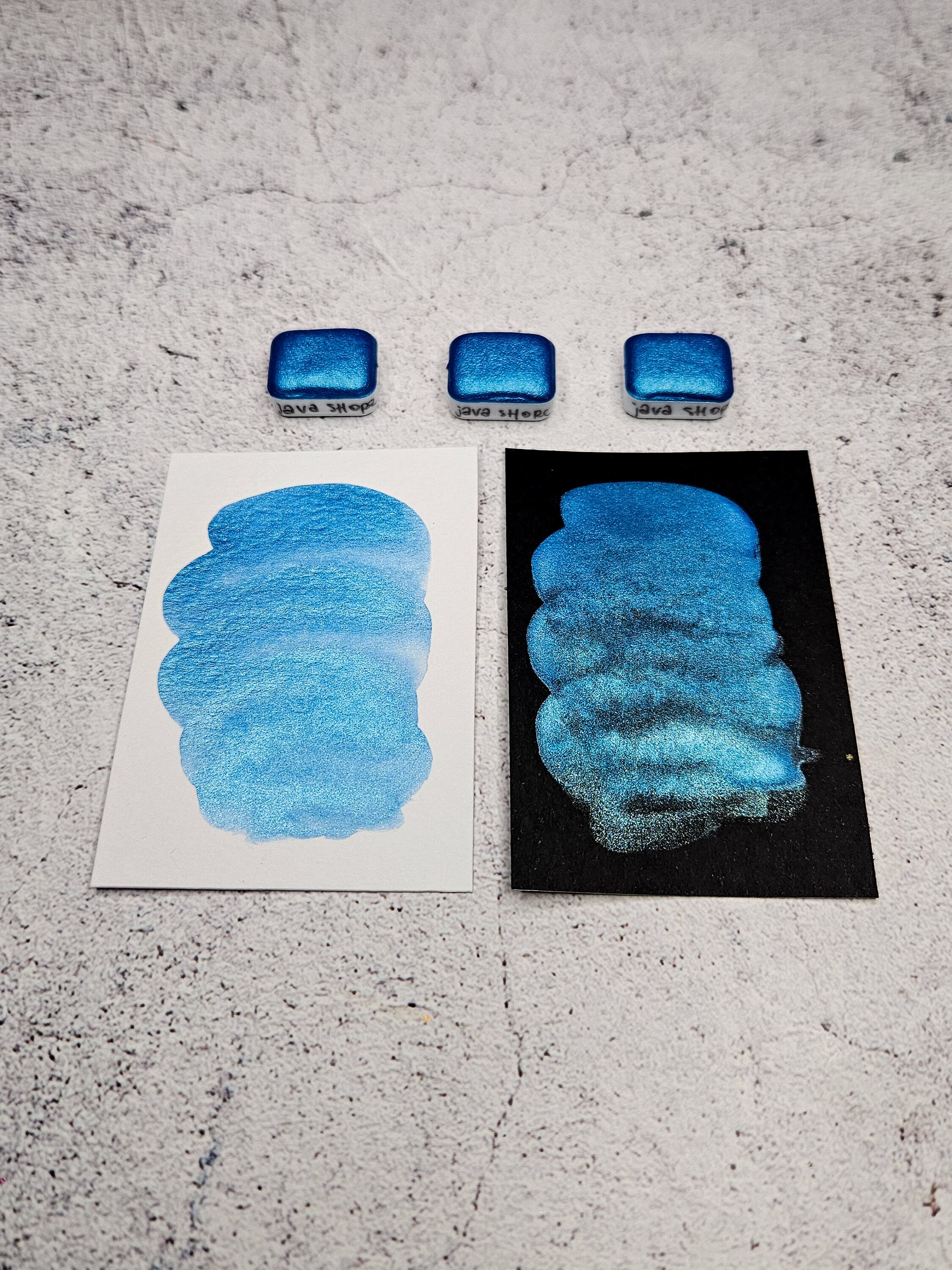 JAVA SHORE Quarter Size Glitter Paint to Cardmaking, Shimmer Watercolor ...