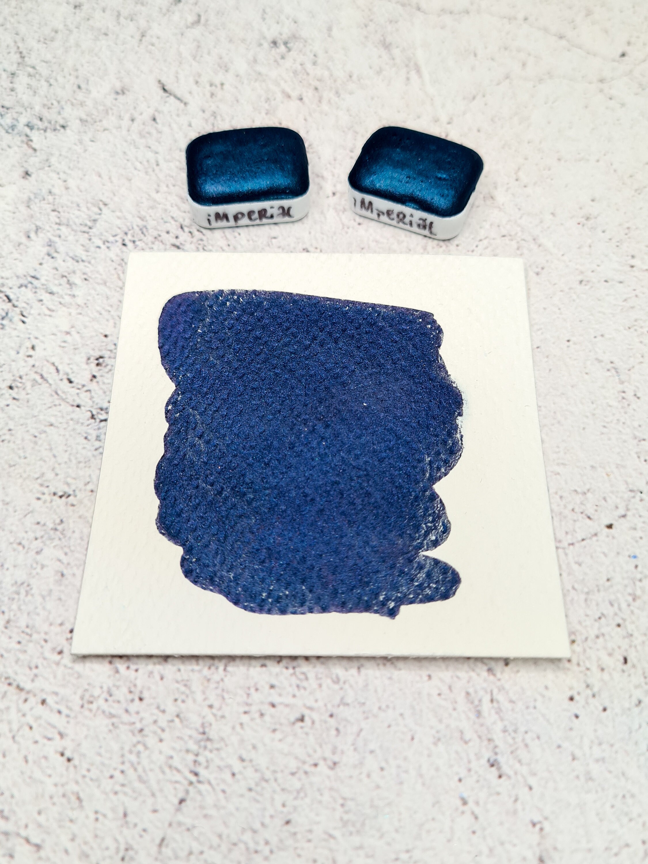 IMPERIAL Dark Navy Watercolor Quarter Pan Make Your Own Etsy