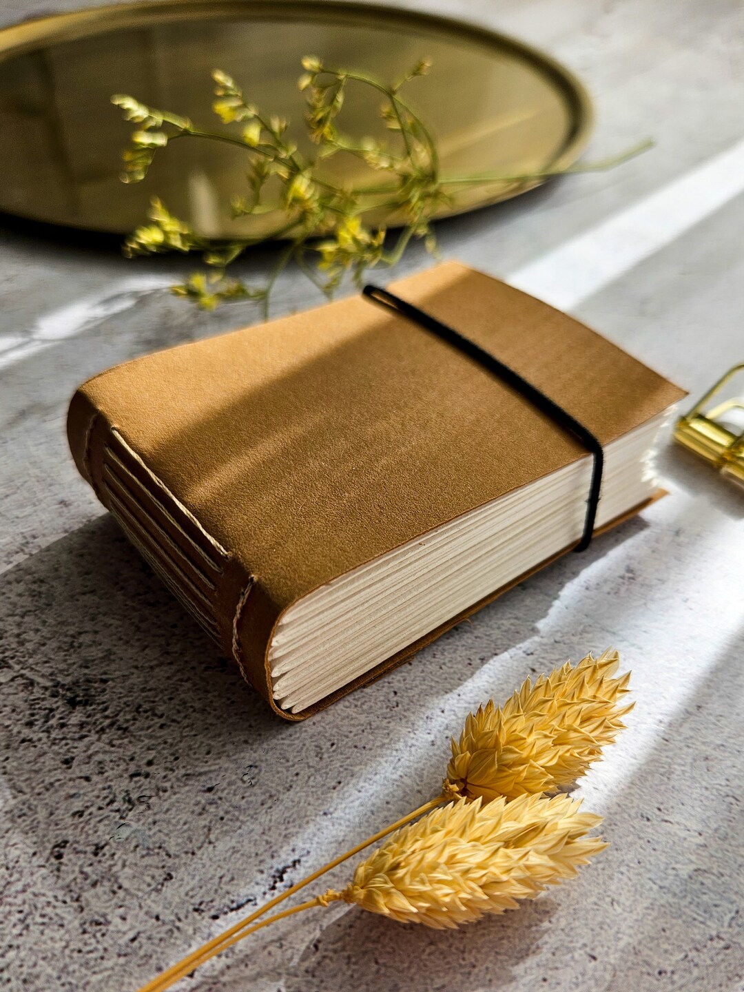 Handsewn Tiny Notebook for Crafters - Pocket Junk Journal, Blank Diary ...