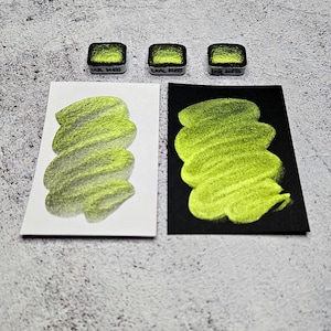 Acquerello cangiante TEAL MESS da un quarto di vaschetta, forniture per diario giornaliero, kit di materiali per ricamo, creazione di biglietti con tecniche miste, colore per pittura scintillante