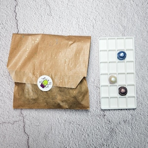 Pack d'échantillons MEGA DOT aquarelle métallique faite main, peinture scintillante, calendrier de l'Avent 2024