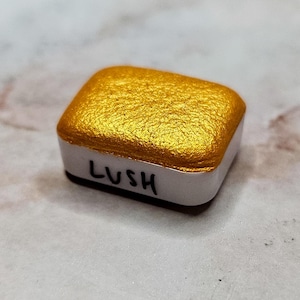 Pintura súper brillante LUSH en un cuarto de pastilla para llevar un diario, hacer álbumes de recortes, regalos de mi esposo, kit de manualidades para almas artísticas y dibujar manga