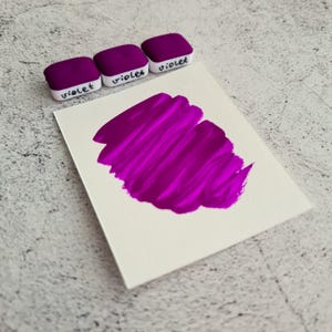 NEON VIOLET für Scrapbooking, lebendige Schreibwaren, handgemachte Kunst-Materialien, Nailart-Kit, Brushlettering Blätter, Dip-Pen Tinte