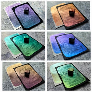 Misty Fall mega dot kleurverschuiving aquarelmonster, verftest voor bullet journal, magische ambachtelijke accessoires, cadeau voor nagelstyliste, schilderen