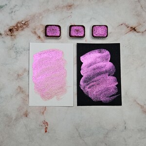 VENUS, acquerello scintillante da un quarto di vaschetta per il brushlettering, kit per lettere scritte a mano, forniture per decorazioni per planner, cancelleria vintage, effimeri boho