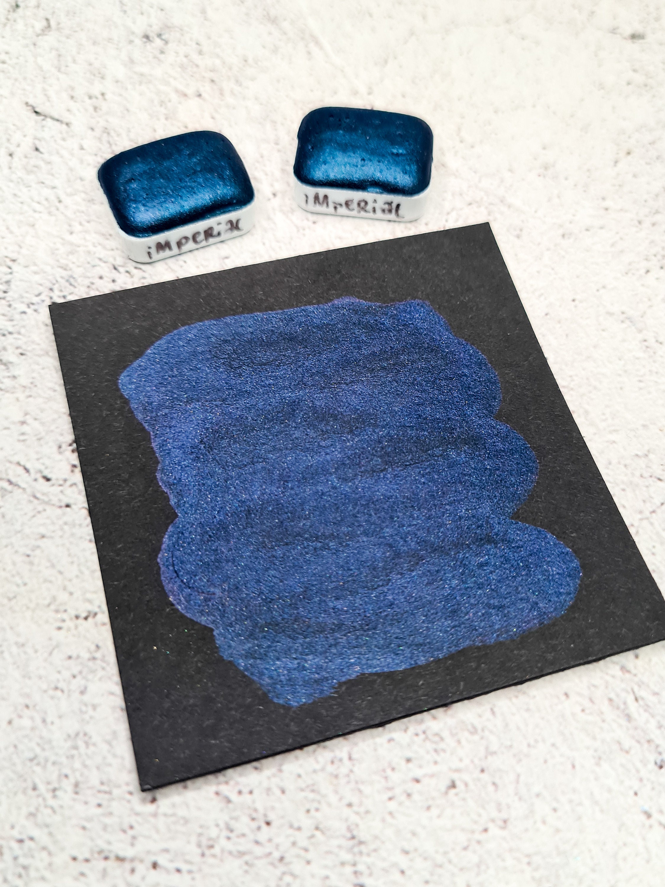 IMPERIAL Dark Navy Watercolor Quarter Pan Make Your Own Etsy