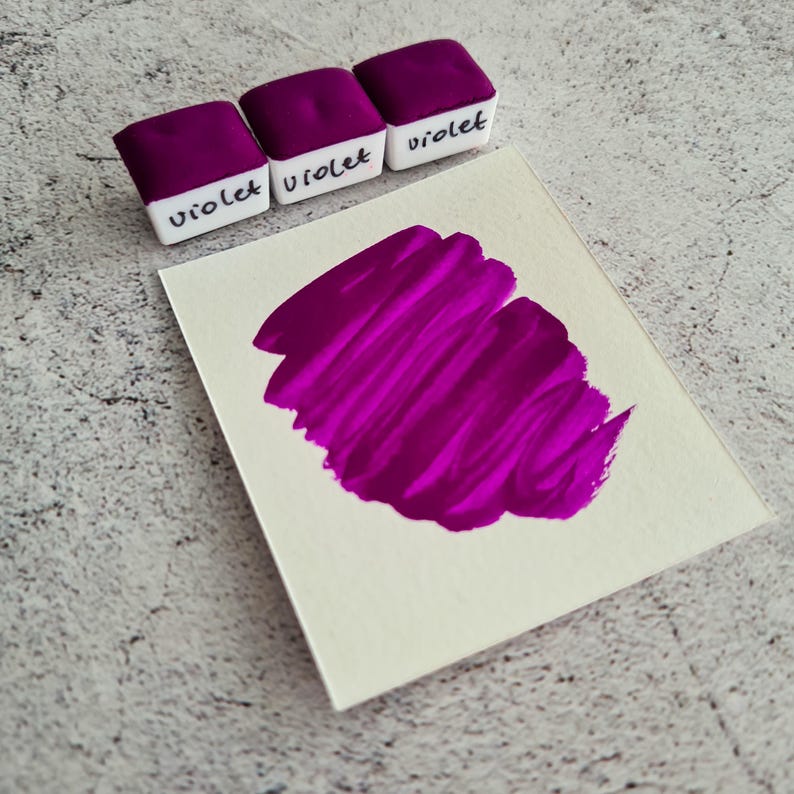 NEON-aquarelset voor schilder, reisverfpalet, cadeau voor kalligraaf, bullet journal-accessoires, materiaal voor mixed media afbeelding 10