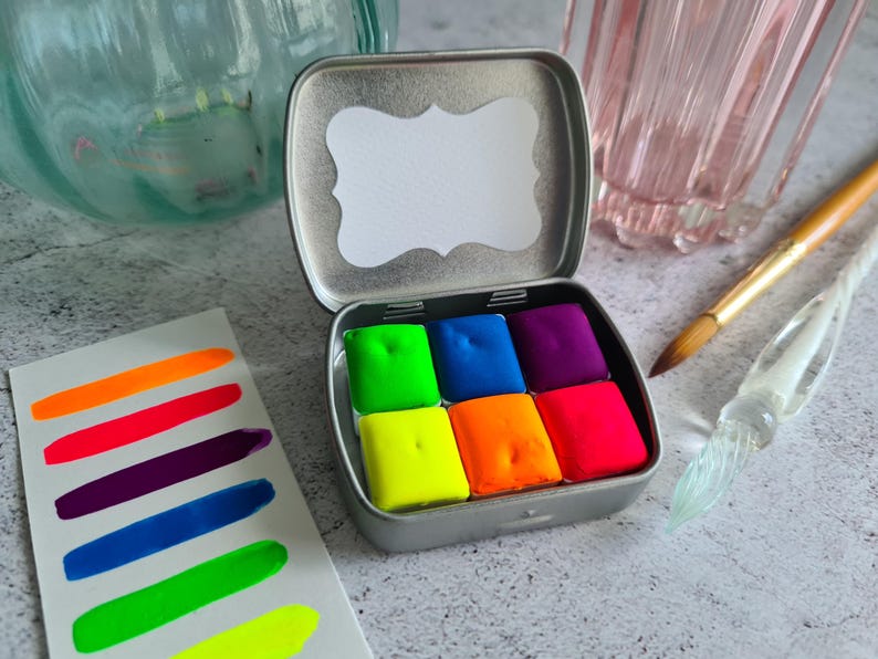 nail artist aquarelle palette