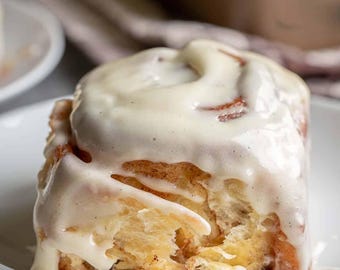 Sticky Buns; (Cinnamon Rolls) Maple Iced, Homemade, Pack of 6