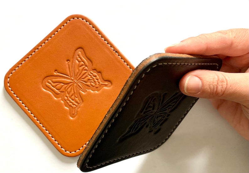 RaspberryFallsBakery Leather Coaster - Thumbnail 4
