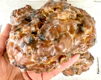 Donuts, BLUEBERRY Fritters; Glazed, Homemade, Pack of 6