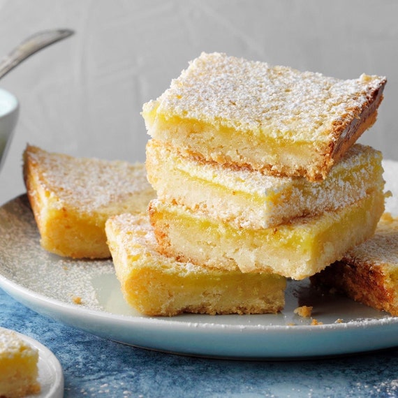 Lemon Bars; Homemade (NOT gluten free), Pack of 6