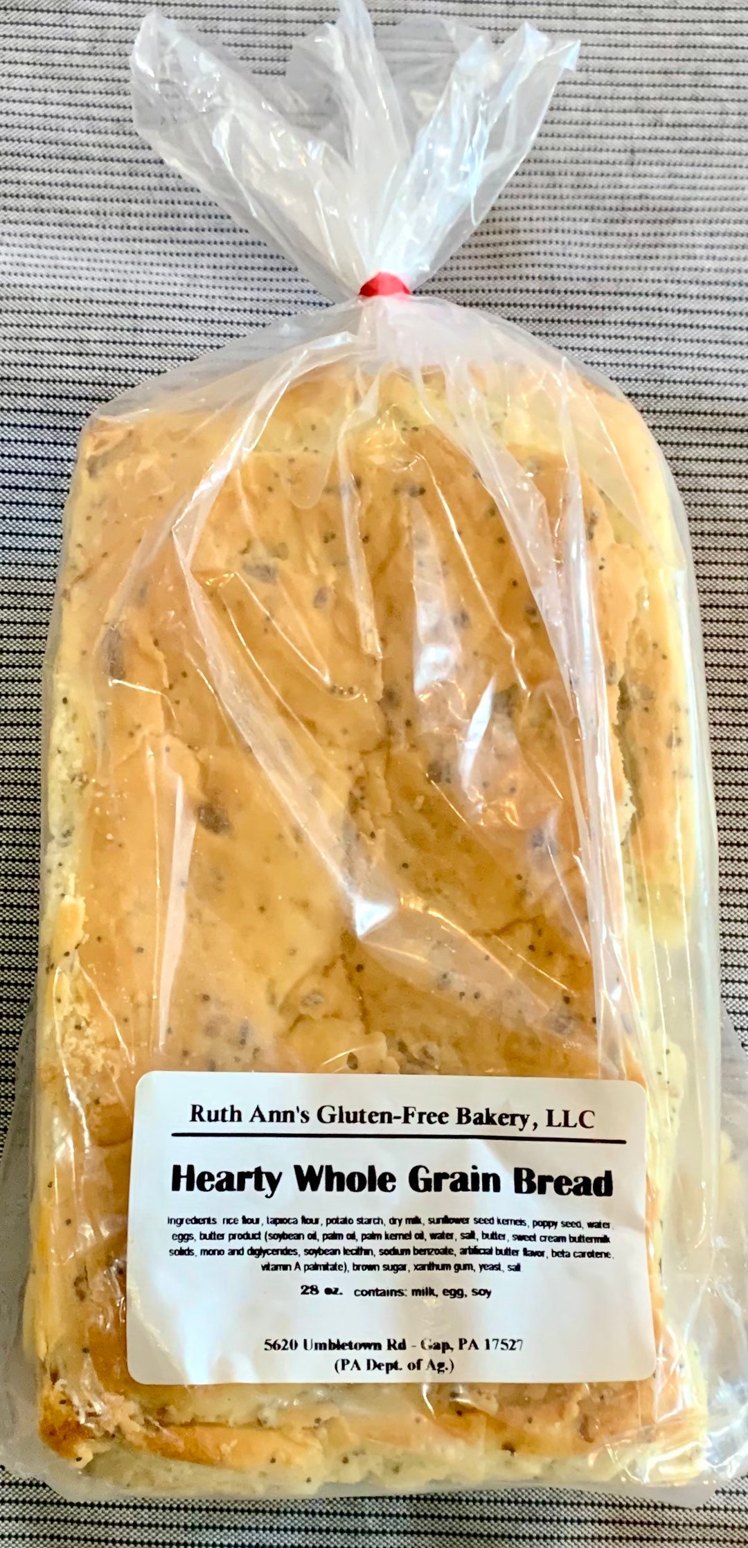 Whole Grain Bread GLUTEN FREE, Amish Made, Pack of 1 Loaf Etsy