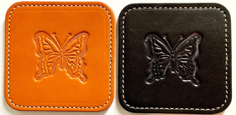 RaspberryFallsBakery Leather Coaster - Thumbnail 2