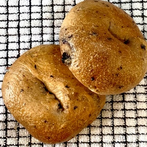 Sourdough Bagels; “Blueberry”, Amish Made, Pack of 6 Bagels