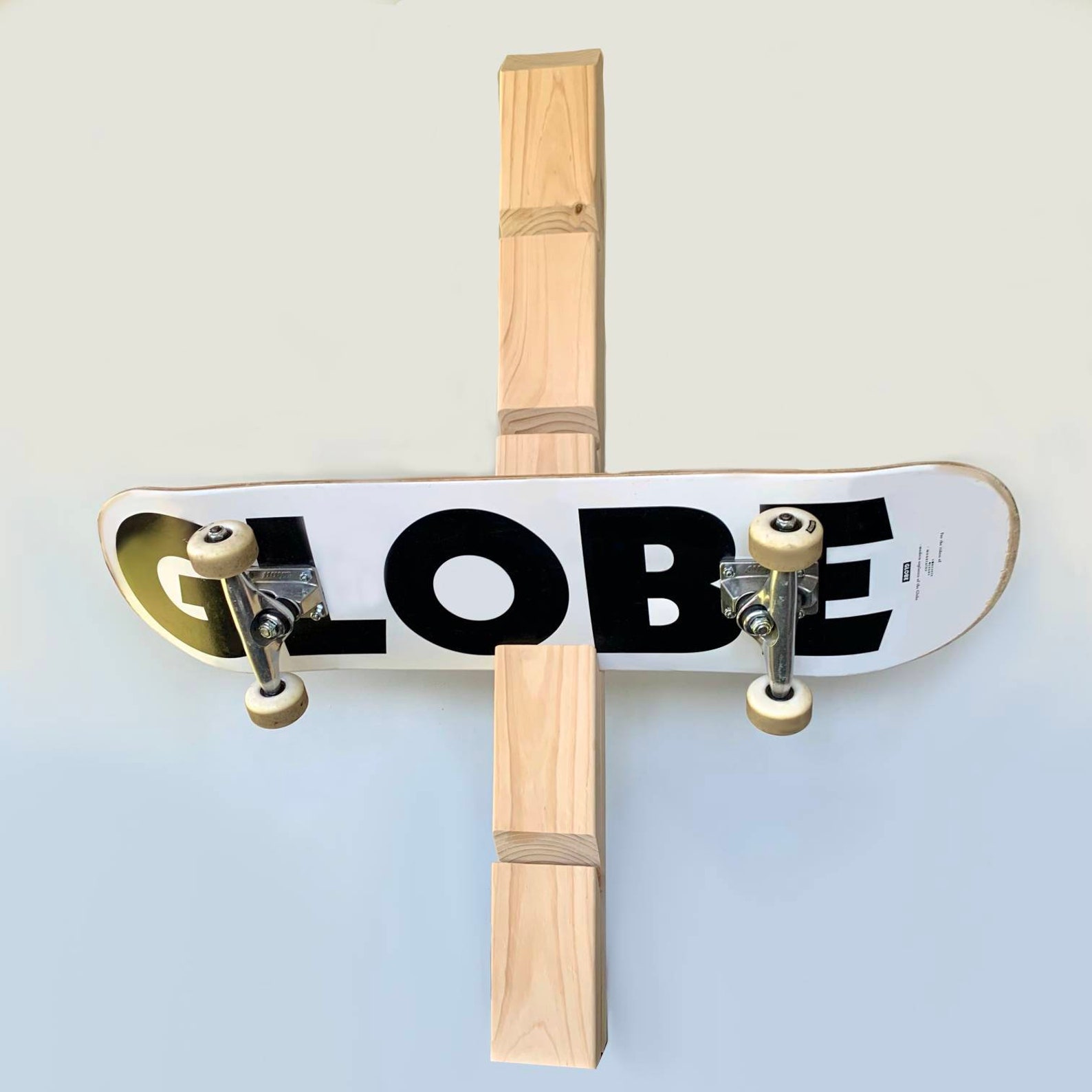 WallMounted Wooden Skateboard Rack Longboard and Skateboard Etsy