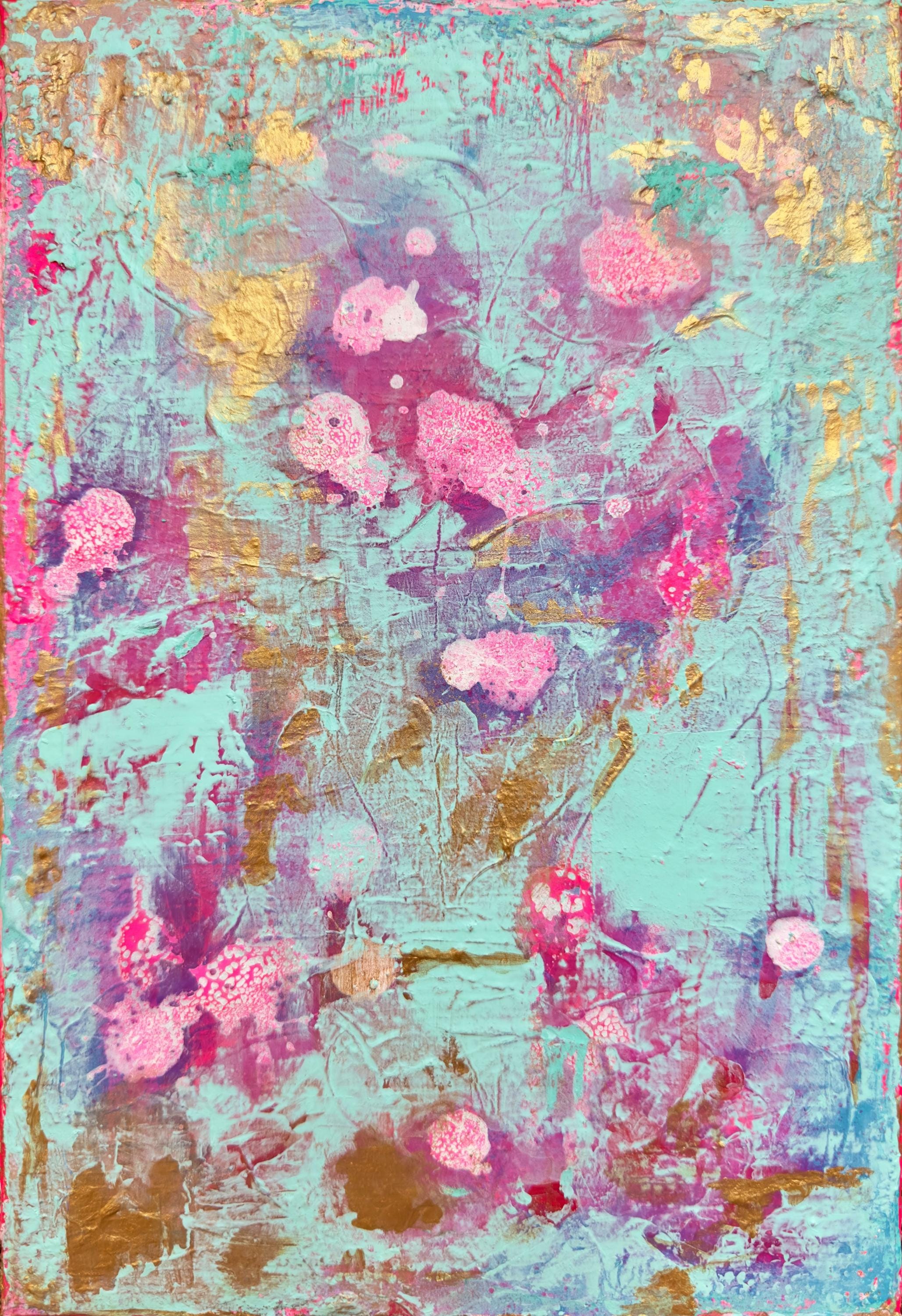 オリジナル現代抽象アクリル絵画 20 x 30 cm OOAK - Etsy 日本