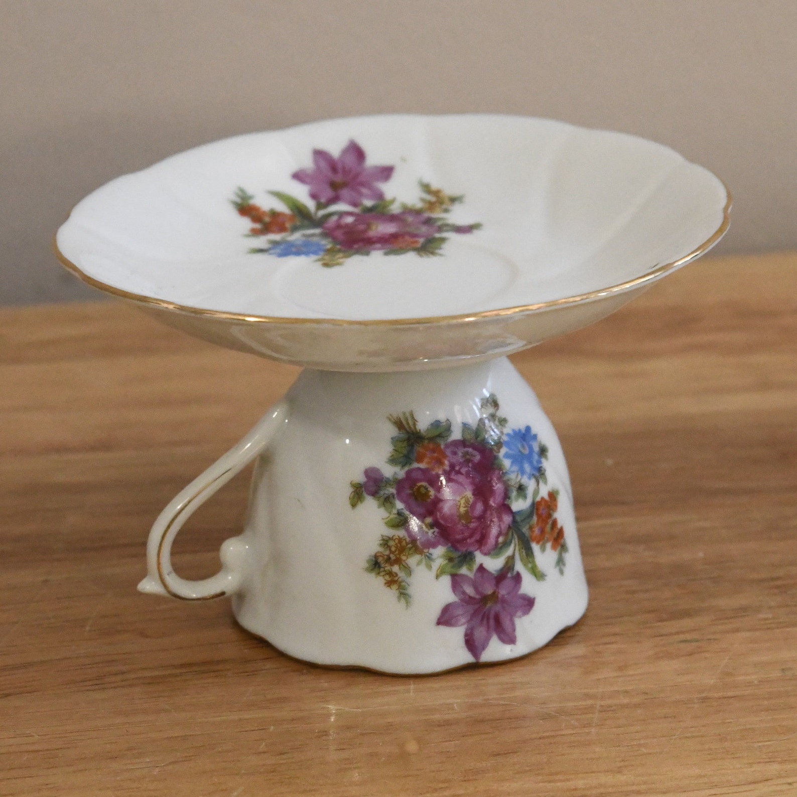 Tea Cup & Saucer Candle Holder Etsy