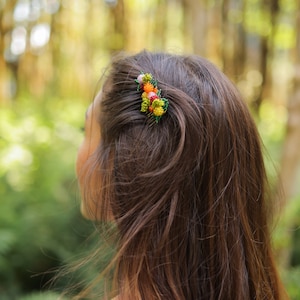 Colorful Beaded Hair Comb: Handmade Decorative Hair Piece