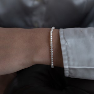 Seed Pearl Bracelet: Tiny Freshwater Pearls, 22k Gold Plated