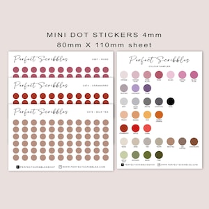 TINY DOTS 4mm | Minimal | Credit card size sheet | Washi | Stalogy, Hobonichi | Common planner