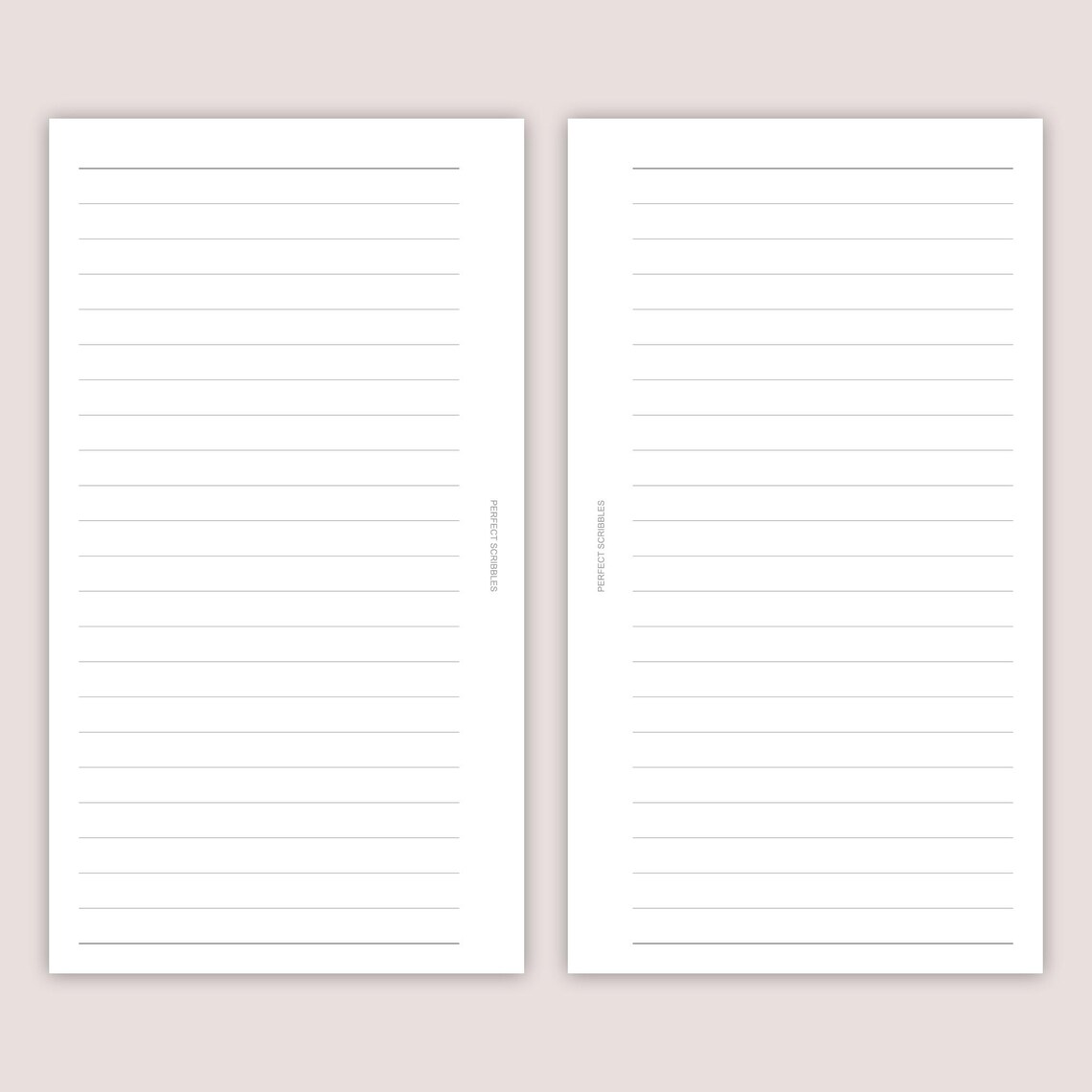 7mm LINED Paper Inserts: Minimal Planner Refills (30 Pages) - Several ...