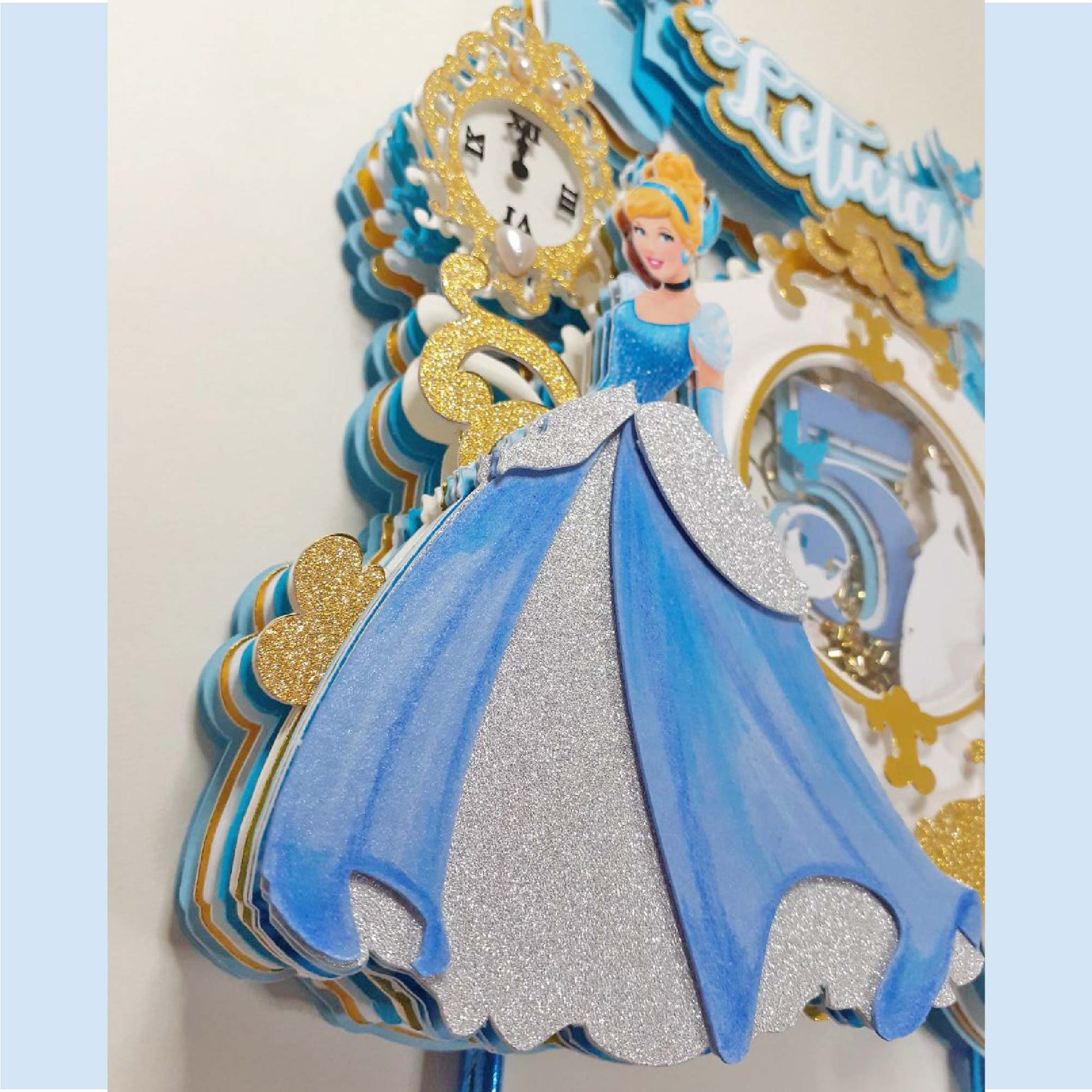 CAKE TOPPER CINDERELLA - Etsy
