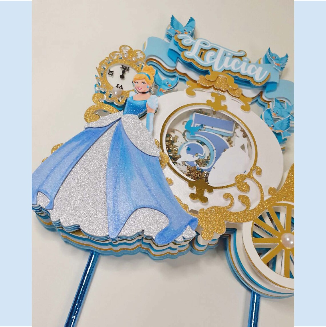 CAKE TOPPER CINDERELLA - Etsy