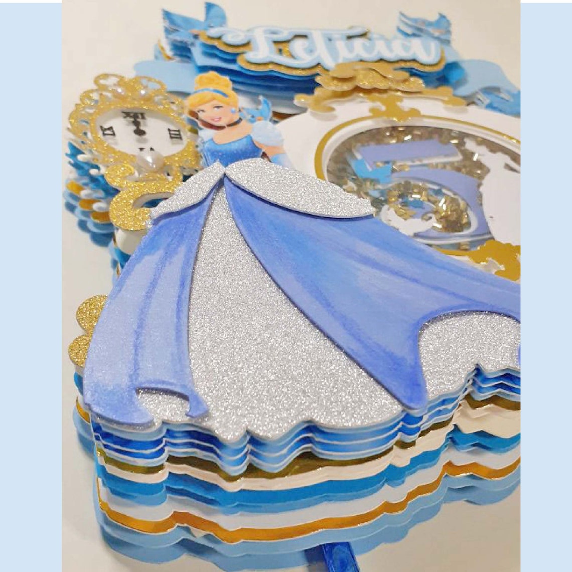 CAKE TOPPER CINDERELLA - Etsy