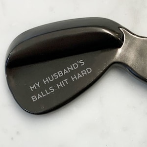 Hilarious Anniversary Gift! | My Husband&#39;s Balls Hit Hard Golf Divot | Best Funny Gift For Him From Her Wife | Adult Humor | Gag Gift