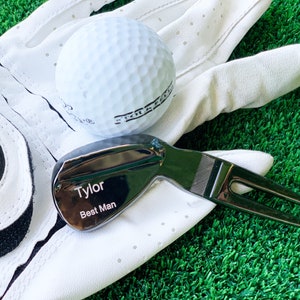Personalized Custom Engraved Divot Tool - Best Gift Husbands, Dads, Fathers, Best Man, Groomsman | Wedding Gift | Bachelor Party