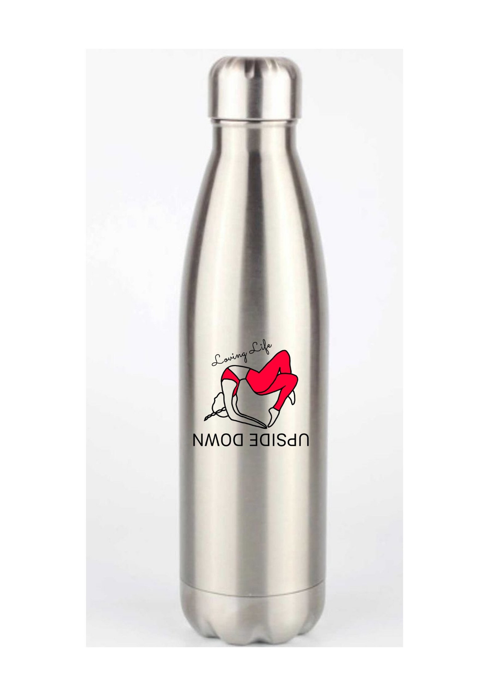 Upside Down Steel Water Bottle Drink Flask Etsy