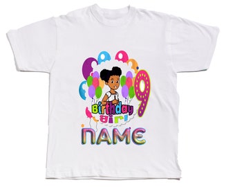 Gracie's Corner 9th birthday girl design #9 - DIGITAL PNG file *** PERSONALIZED name included!!! ***