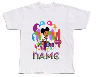 Gracie's Corner 4th birthday girl design #4 - DIGITAL PNG file *** PERSONALIZED name included!!! ***