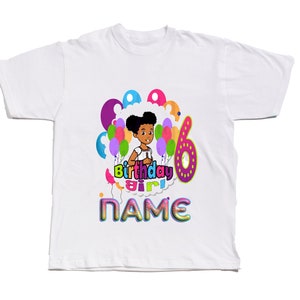 Gracie's Corner 6th birthday girl design #6 - DIGITAL PNG file *** PERSONALIZED name included!!! ***