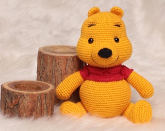 Winnie The Pooh Crochet Doll, Cartoon Plush Toy