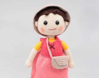 Heidi Crochet Amigurumi Toy Doll, Cartoon Movie Plush Accessory, Gift For Him, Gift for Her