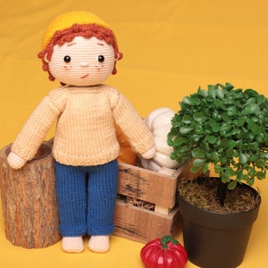 Boneca de brinquedo amigurumi de crochê Peter Heidi, acessório de pelúcia de filme de desenho animado, presente para ele, presente para ela