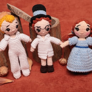 Mini Wendy,Michael,John Darling Crochet Amigurumi Toy Doll, Cartoon Movie Plush Accessory, Gift For Him, Gift for Her