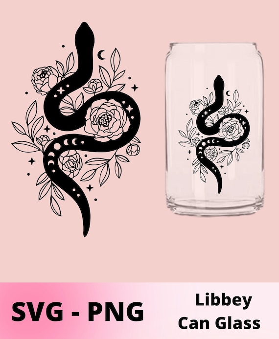 Mystical Celestial Snake SVG, PNG, Digital Print