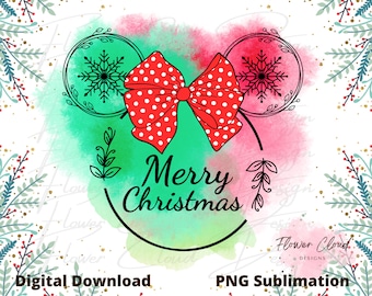 Feliz Natal Mouse PNG, Sublimação Mágica De Natal, Vibrações De Natal