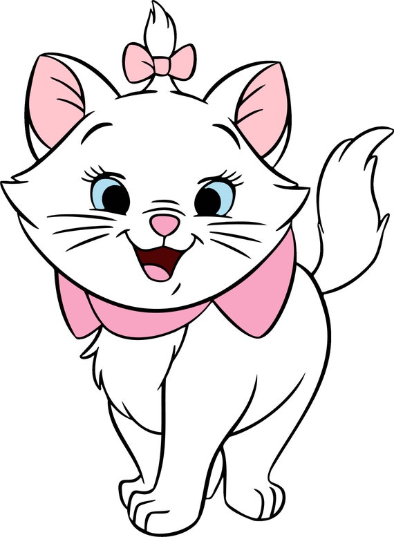 Layered Aristocat Marie, Aristocats SVG and PNG