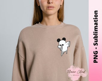 Dabbing Ghost com orelhas de rato, Mickey Ghost, Minnie Ghost, parque temático de Halloween, PNG, arquivo cortado, arquivo de impressão