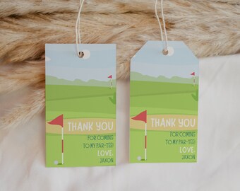 Hole in One Erster Geburtstag Party Favor Tag Vorlage, Hole in One Erster Geburtstag, Hole in One Party Dekor, Hole in One Favor Tag