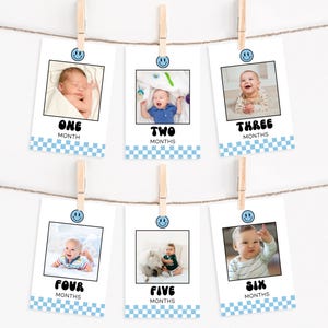 One Happy Dude Monthly Banner Editable, One Happy Dude Blue Decor, One Happy Dude Monthly Photo Sign, Monthly Photo Banner First Birthday