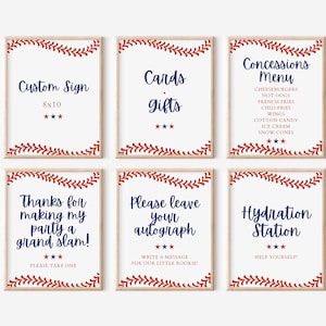 Plantilla de paquete de carteles de Novato del Año, Novato del Año, Pequeño Novato que cumple 1 año, Decoración de fiesta de Novato Digital del Año, Fiesta de Béisbol
