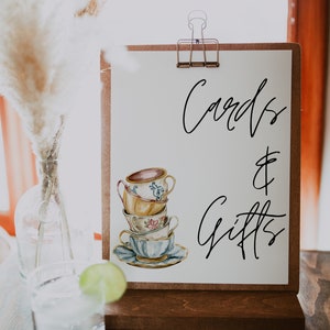 Bridal Tea Party Custom Sign, Tea Party Bridal Shower, Time for Tea With The Bride-to-be, Bridal Shower Invitation Template,Tea Invitation