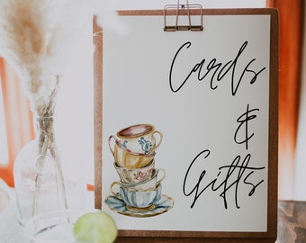 Bridal Tea Party Custom Sign, Tea Party Bridal Shower, Time for Tea With The Bride-to-be, Bridal Shower Invitation Template,Tea Invitation